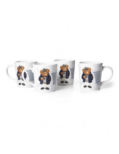 Mug Haven Navy Bear (Set de 4) votre