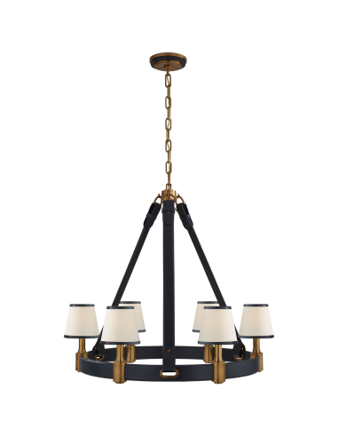 Chandelier Riley Medium Laiton - Bleu acheter en ligne