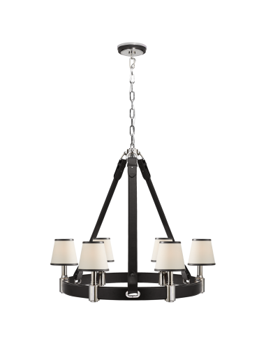 Chandelier Riley Medium Nickel - Chocolat outlet