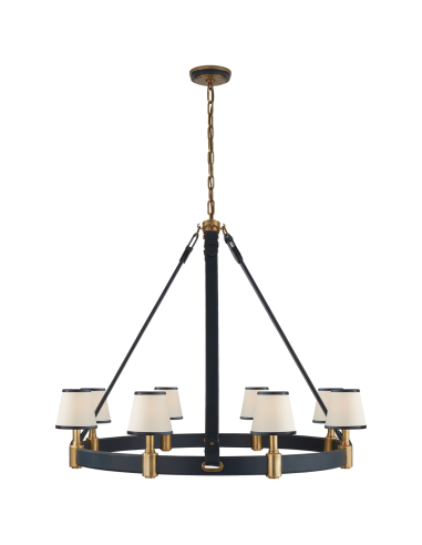 Chandelier Riley Large - Laiton - Bleu sélection de produits