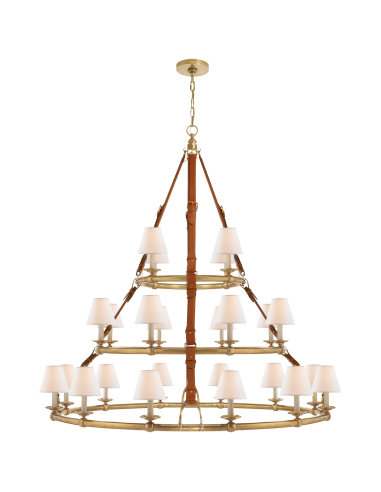 Chandelier Triple Westbury Laiton - Saddle acheter en ligne