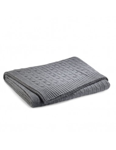 Plaid Cable Cachemire torsadé Dark Heather Grey Vous souhaitez 