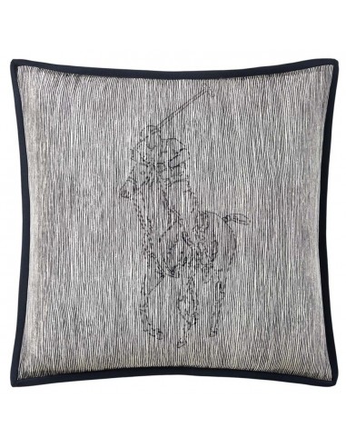 Coussin Modern Equestrian en Soie Gris Clair commande en ligne