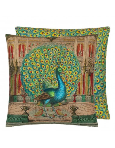 Coussin Peacock Emerald pas cher 