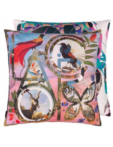 Coussin Lacroix Paradise Flamingo brillant des détails fins