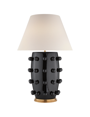 Lampe Linden Porcelaine Noire pas cher 