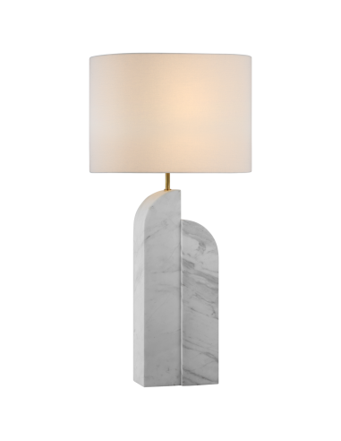 Lampe Savoye Droite Marbre Blanc s'inspire de l'anatomie humaine