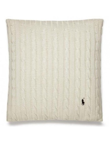 Coussin Cable Coton Cream l'achat 