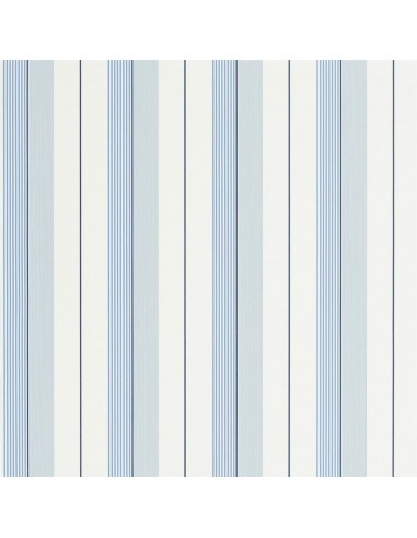 Papier Peint RL Aiden Stripe - Blue/white offre 