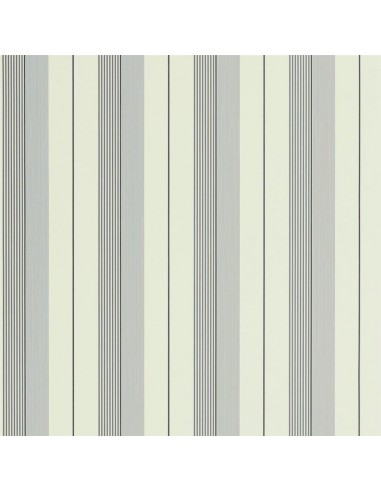 Papier Peint RL Aiden Stripe - Granite/cream à prix réduit toute l'année