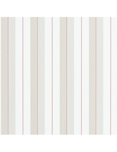 Papier Peint RL Aiden Stripe - Natural / Red Jusqu'à 80% De Réduction