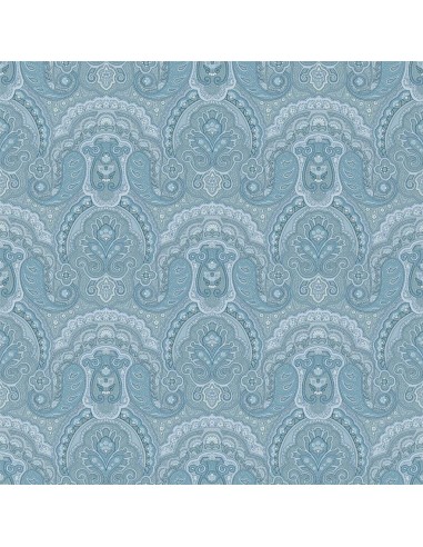 Papier Peint RL Crayford Paisley - Light Blue Les êtres humains sont 