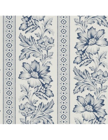 Papier Peint RL Gwinnet Toile Indigo en linge