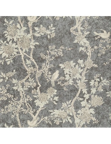 Papier Peint RL Marlowe Floral - Gunmetal hantent personnes