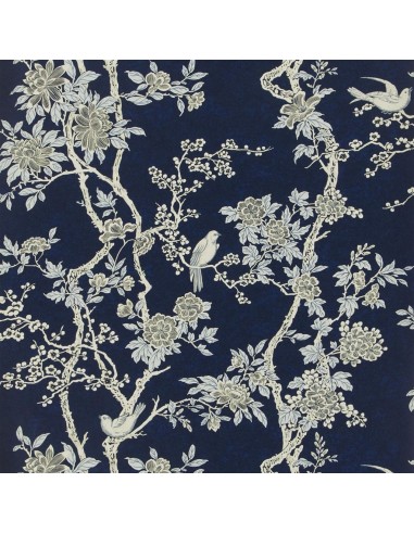 Papier Peint RL Marlowe Floral - Prussian Blue la chaussure