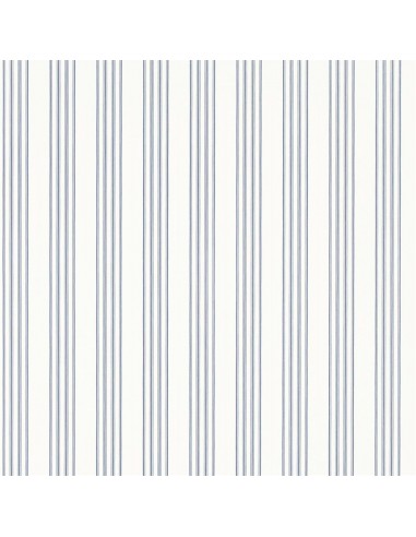 Papier Peint RL Palatine Stripe - Porcelain Blue de France