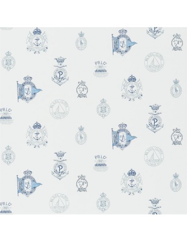 Papier Peint RL Rowthorne Crest - Navy Les magasins à Paris