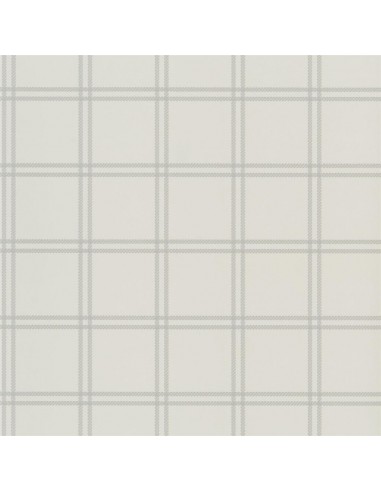 Papier Peint RL Shipley Windowpane Light Grey chez Cornerstreet bien 