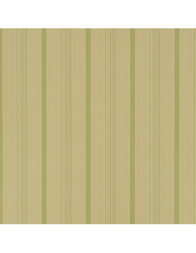 Tissu RL Averill Ticking Stripe - Fern le des métaux précieux