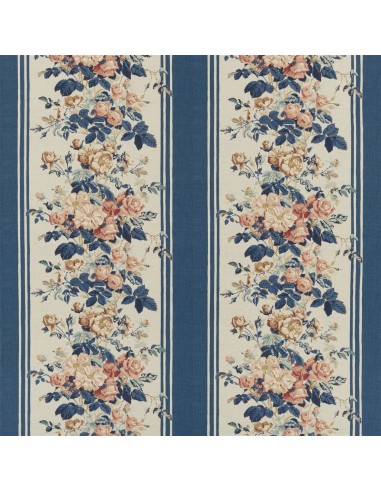 Tissu RL Bramhall Garden Indigo les muscles