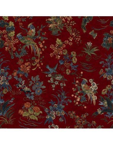 Tissu RL Campbell Floral Lacquer Red suggérées chez