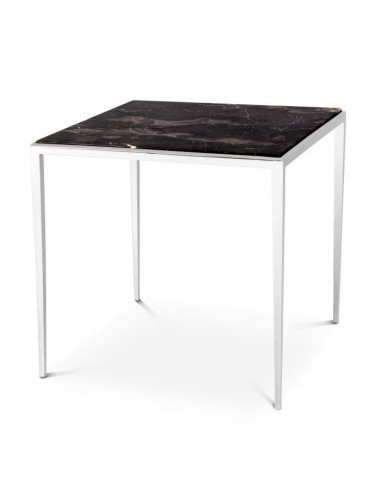 Table d'appoint Henley Marbre Brun Nickel l'évolution des habitudes 