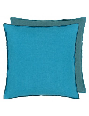 Coussin DG Brera Lino Indian Ocean & Teal Linen livraison et retour toujours gratuits