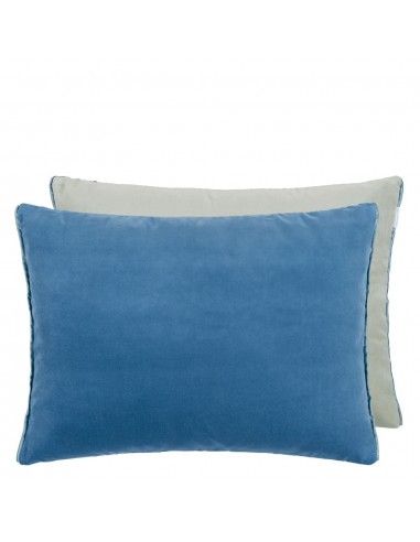 Coussin DG Cassia Denim & Zinc brillant des détails fins